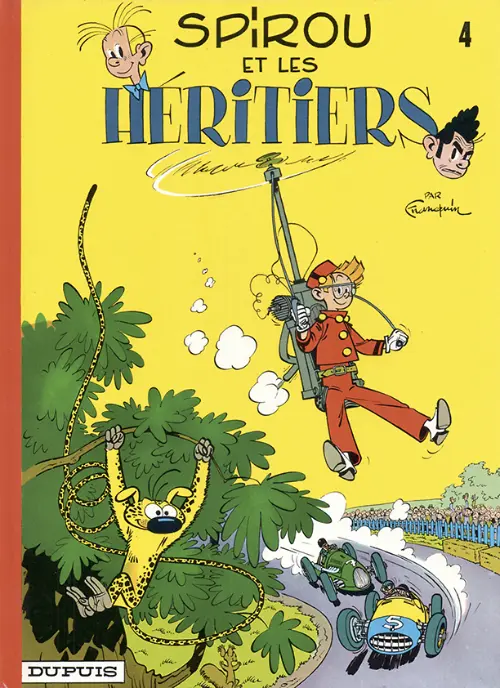 Couverture de l'album Spirou et Fantasio Tome 4 Spirou et les héritiers