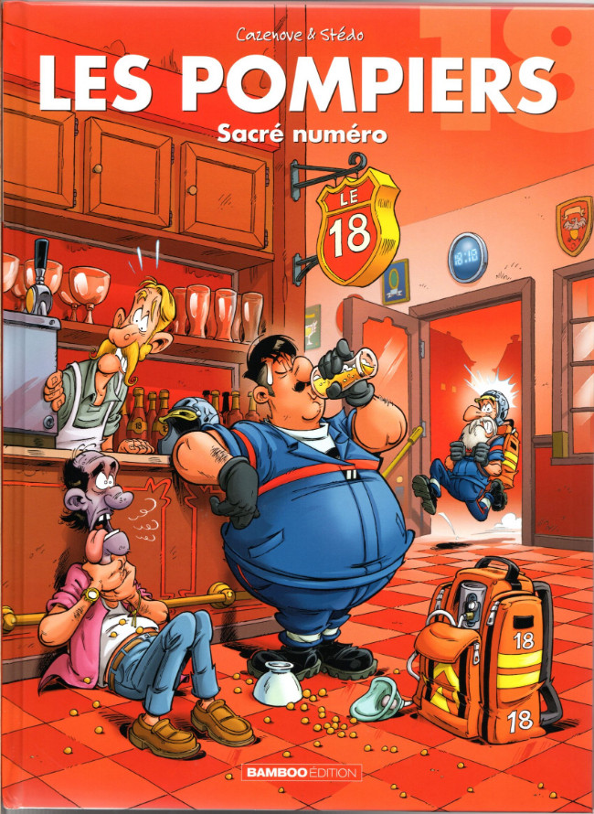 Couverture de l'album Les Pompiers Tome 18 Sacré numéro