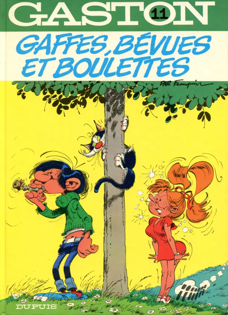 Couverture de l'album Gaston Tome 11 Gaffes, bévues et boulettes