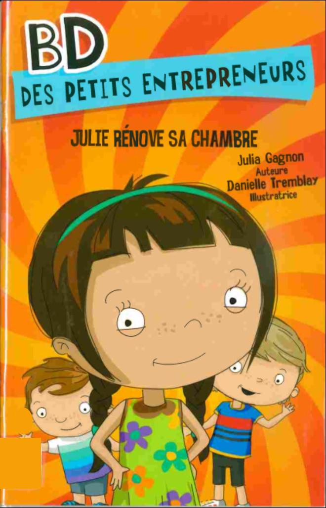 Couverture de l'album BD des petits entrepreneurs 1 Julie rénove sa chambre