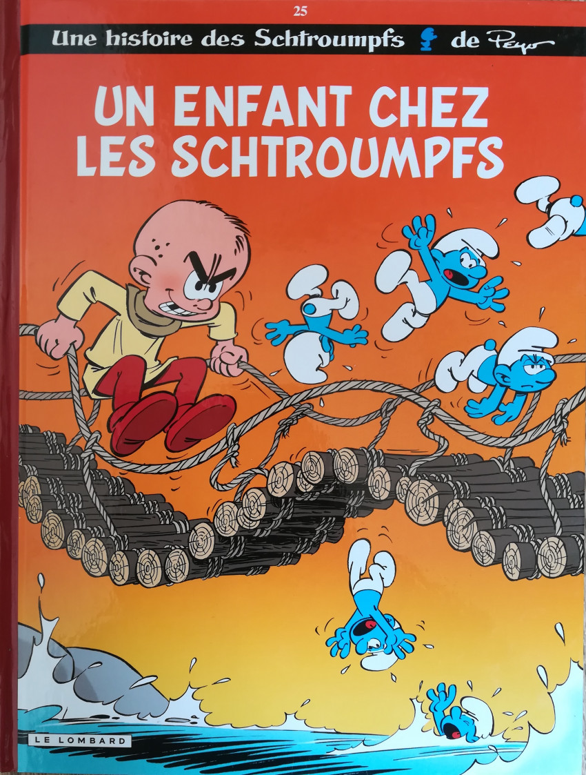 Couverture de l'album Les Schtroumpfs Tome 25 Un enfant chez les Schtroumpfs