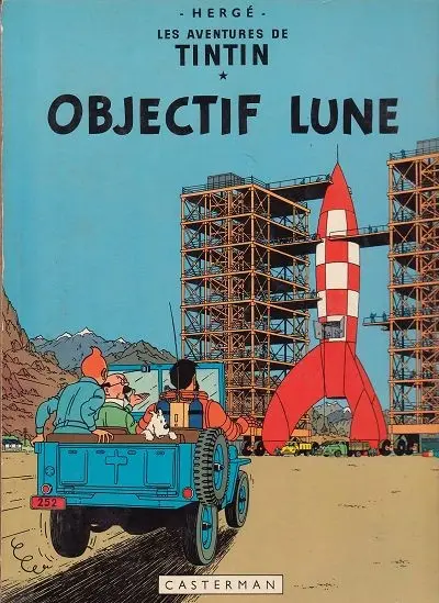 Couverture de l'album Tintin Tome 16 Objectif Lune