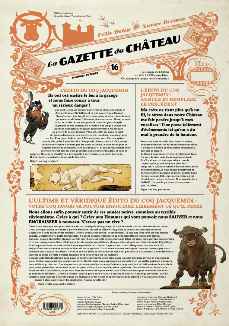 Couverture de l'album La Gazette du Château N° 16