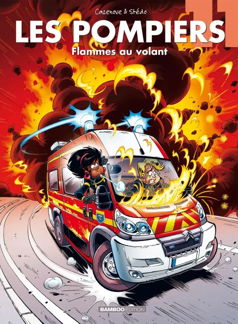 Couverture de l'album Les Pompiers Tome 11 Flammes au volant