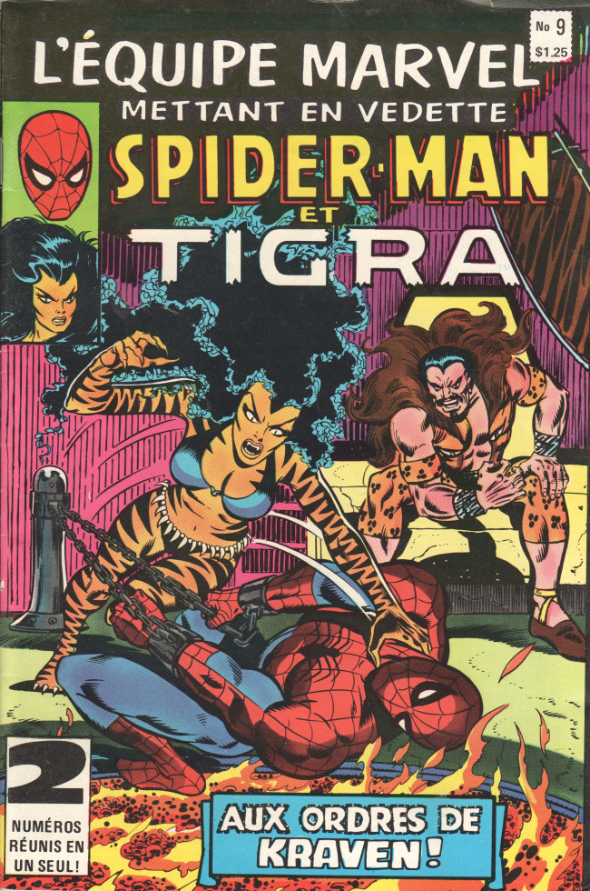Couverture de l'album L'Équipe Marvel Tome 9 Tigra Tigra, brûlant avec éclat