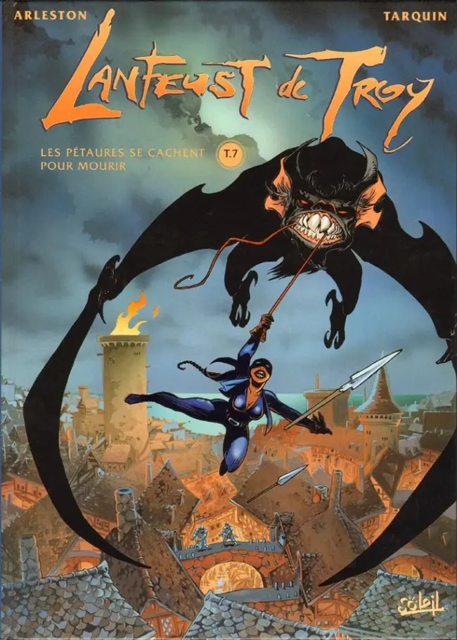 Couverture de l'album Lanfeust de Troy Tome 7 Les pétaures se cachent pour mourir