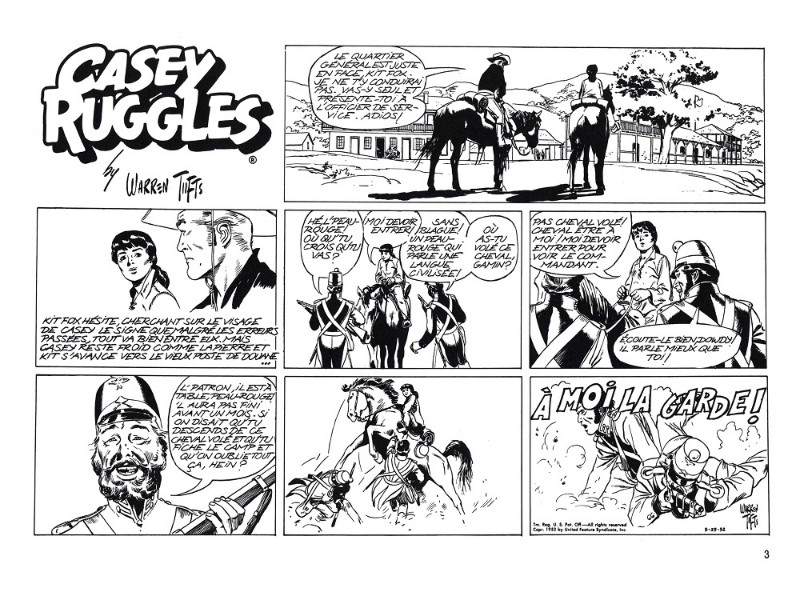 Planche de l'album Casey Ruggles Tome 4 Fusillé à l'aube - L'odyssée du Delta Queen