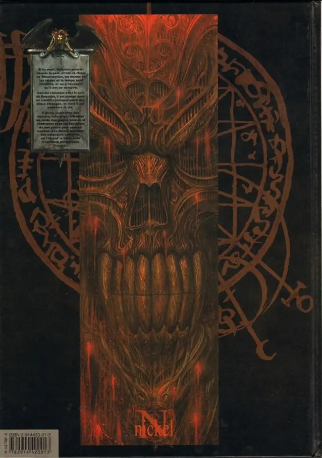 Verso de l'album Requiem Chevalier Vampire Tome 2 Danse macabre
