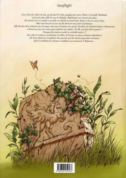Verso de l'album Sohalia la licorne ailée Tome 1