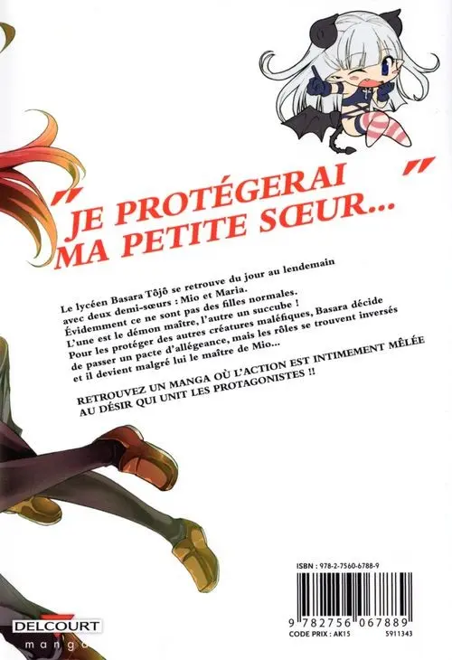 Verso de l'album The Testament of Sister New Devil 1