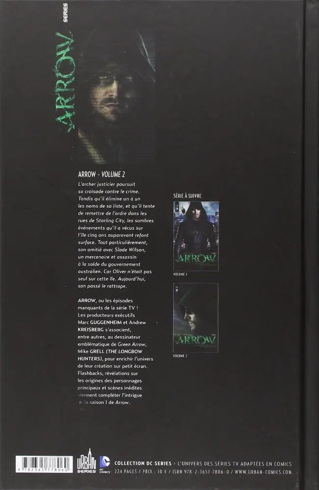 Verso de l'album Arrow Volume 2
