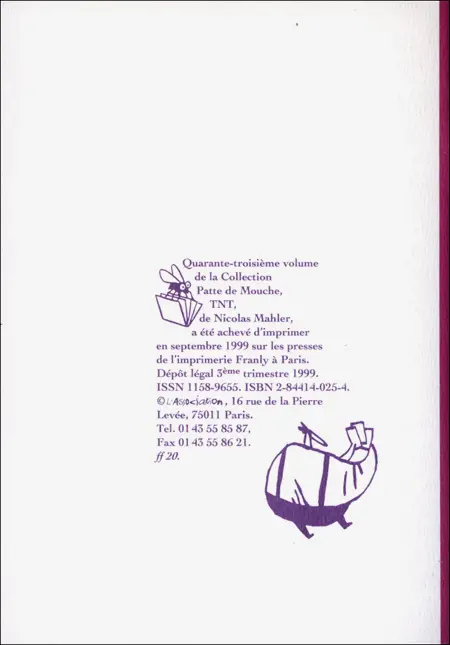 Verso de l'album TNT