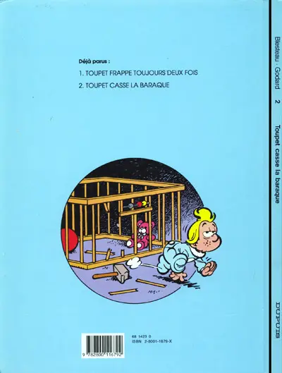Verso de l'album Toupet Tome 2 Toupet casse la baraque