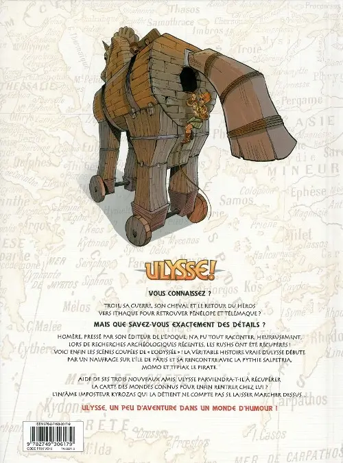 Verso de l'album Ulysse ! Tome 1 La carte de Kyrozas