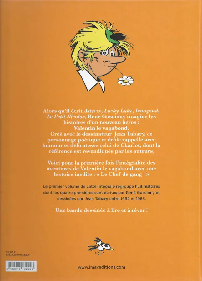 Verso de l'album Valentin le vagabond Intégrale Volume 1