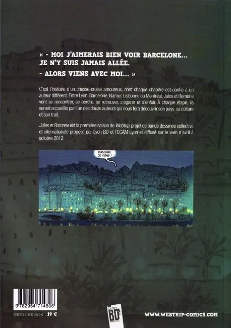 Verso de l'album Webtrip Tome 1 Jules et Romane