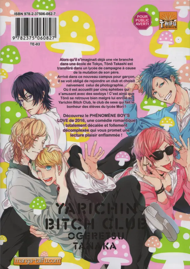 Verso de l'album Yarichin Bitch Club 1