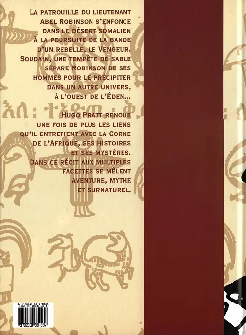 Verso de l'album À l'ouest de l'Eden