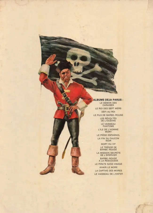 Verso de l'album Barbe-Rouge Tome 2 Le roi des sept mers
