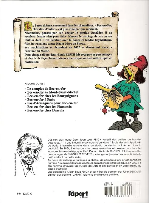 Verso de l'album Bec-en-fer Tome 3 Bec-en-fer chez les Flamands