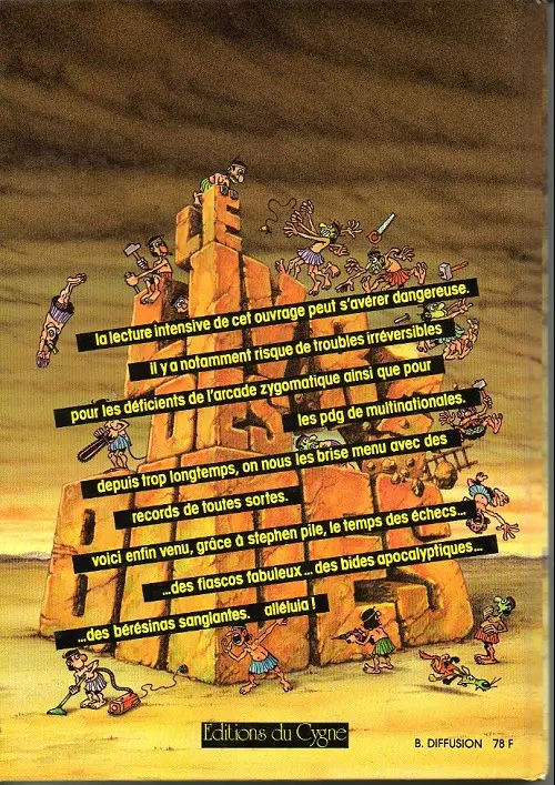 Verso de l'album Le Grand Livre des bides