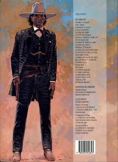 Verso de l'album La Jeunesse de Blueberry Tome 1