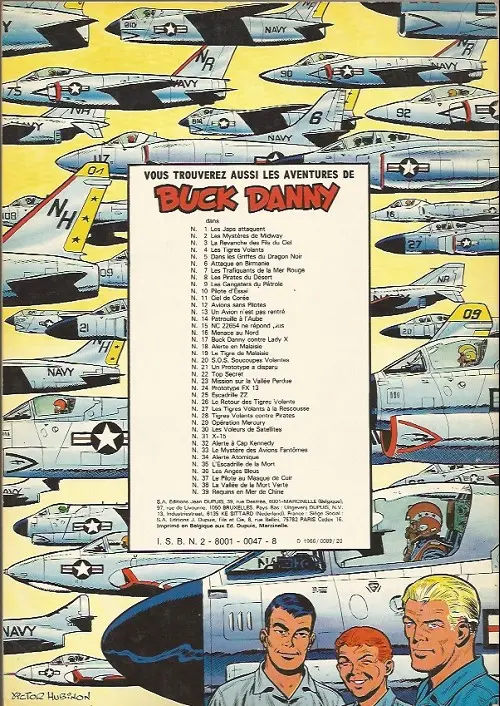 Verso de l'album Buck Danny Tome 10 Pilotes d'essai