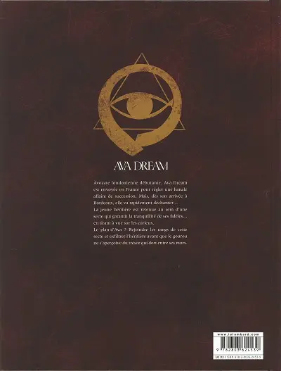 Verso de l'album Ava dream Tome 2 Exfiltration