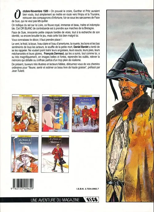 Verso de l'album Les Chemins de Malefosse Tome 5 L'or blanc