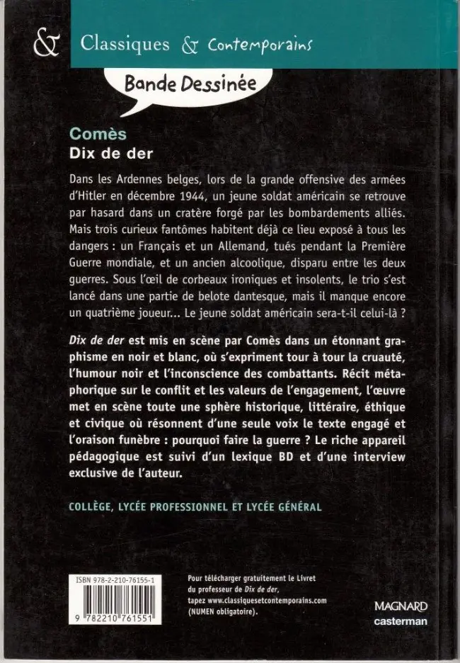 Verso de l'album Dix de Der