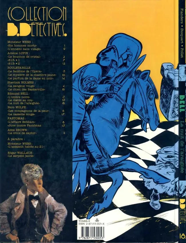 Verso de l'album Les enquêtes d'Edmund Bell Tome 2 La nuit de l'araignée