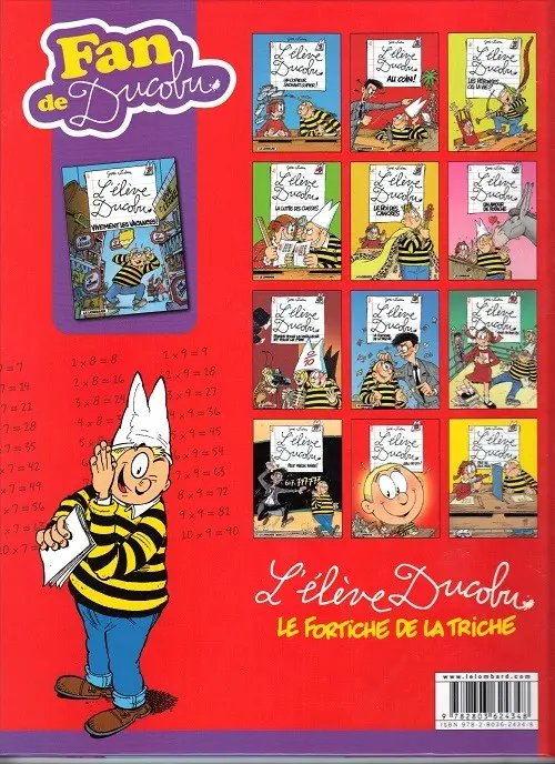 Verso de l'album L'Élève Ducobu Tome 7 Vivement les vacances !