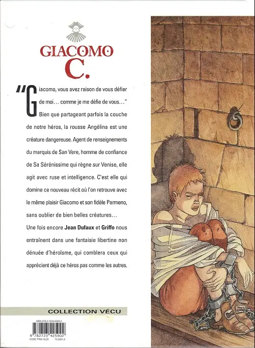 Verso de l'album Giacomo C. Tome 7 Angélina