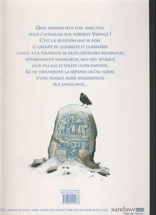 Verso de l'album Hel'Blar Tome 1 Les Chasseurs de Draugar