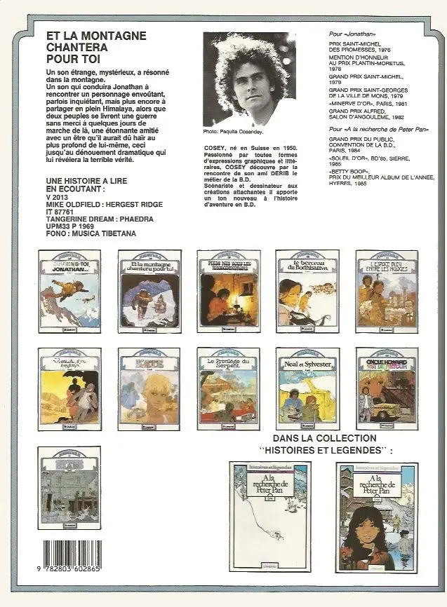 Verso de l'album Jonathan Tome 2 Et la montagne chantera pour toi