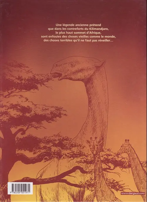Verso de l'album Kenya Tome 1 Apparitions