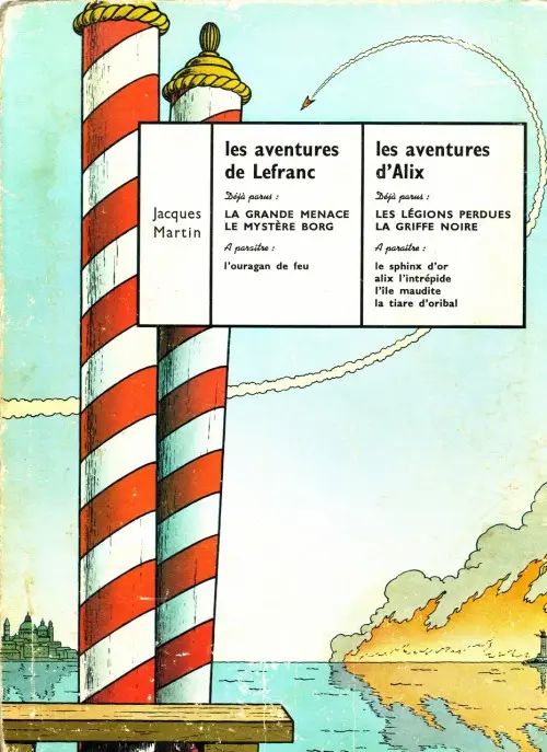 Verso de l'album Lefranc Tome 1 La grande menace