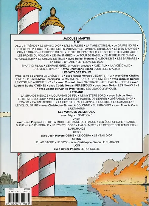 Verso de l'album Lefranc Tome 8 L'arme absolue