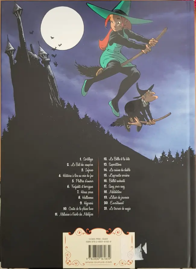 Verso de l'album Mélusine Tome 1 Sortilèges
