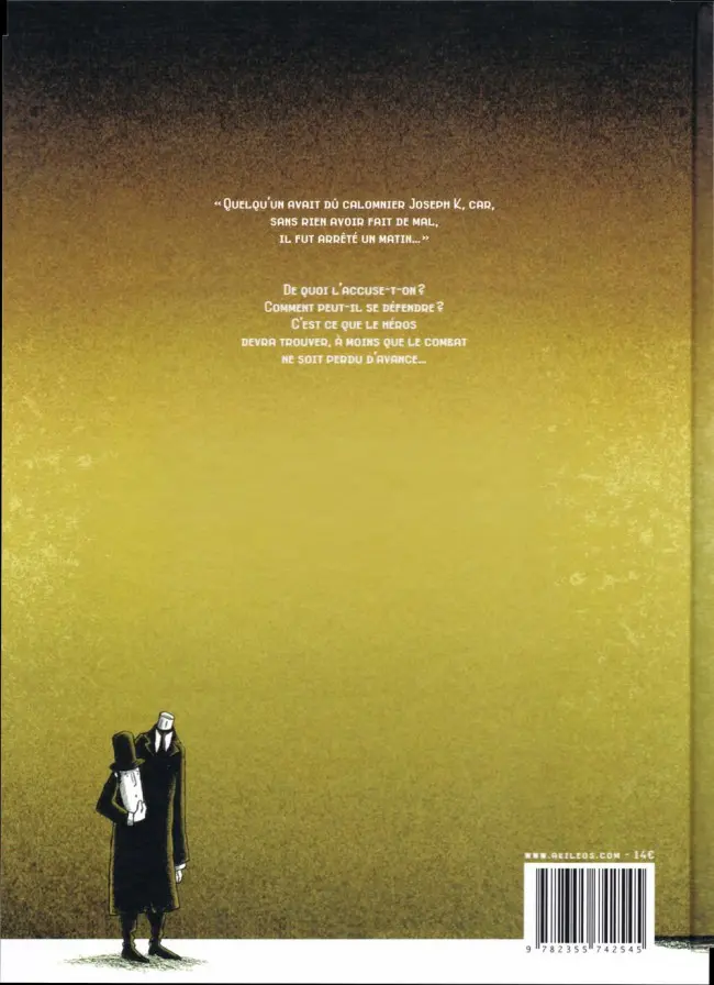 Verso de l'album Le Procès