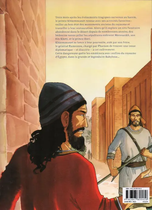 Verso de l'album Sur les terres d'Horus Tome 5 Kheti ou l'amour de Ninmah