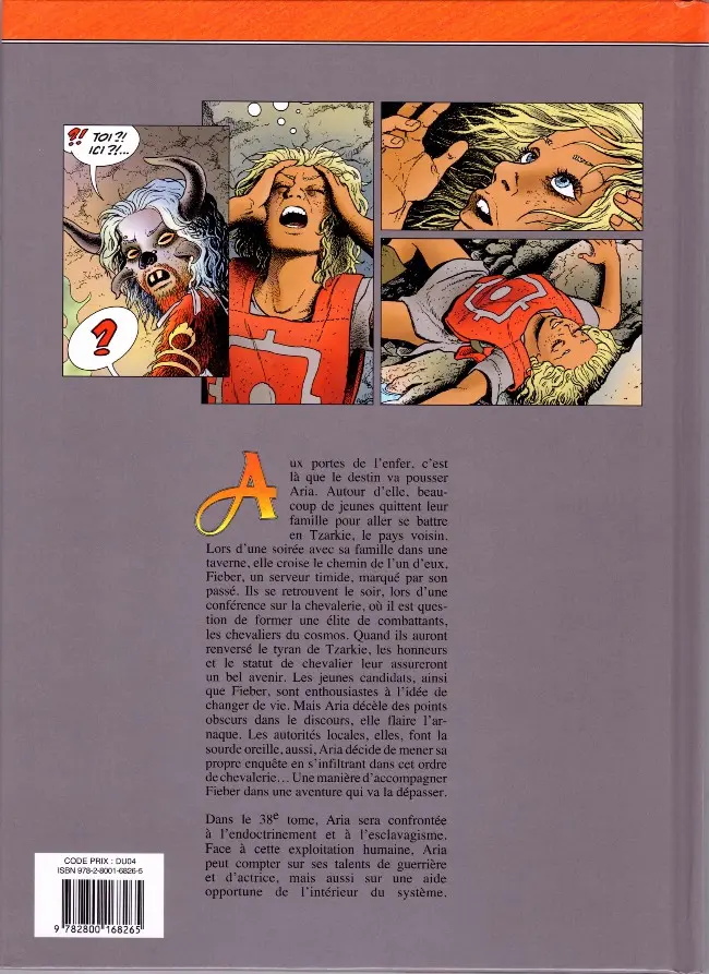 Verso de l'album Aria Tome 38 Le trône du diable