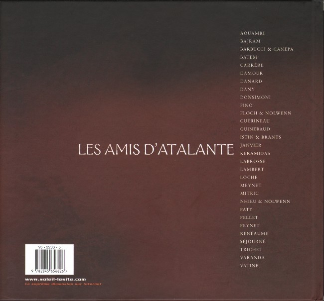 Verso de l'album Atalante - La Légende Les Amis d'Atalante