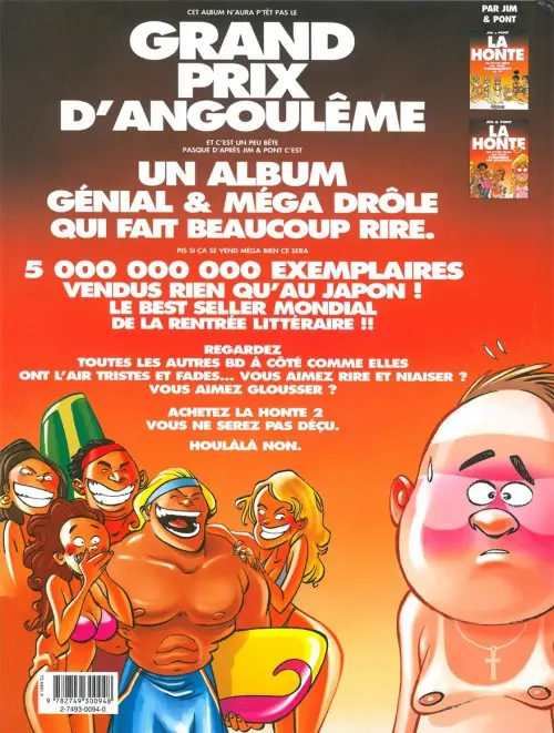 Verso de l'album Jim et ses copains Tome 14 La honte 2