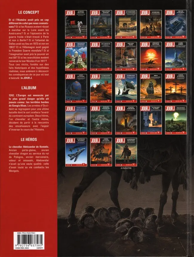 Verso de l'album Jour J Tome 22 L'empire des steppes