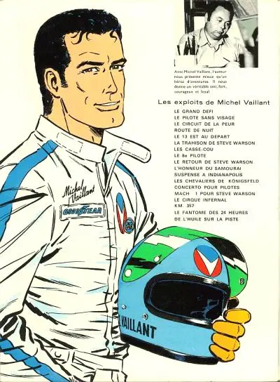 Verso de l'album Michel Vaillant Tome 19 5 filles dans la course !