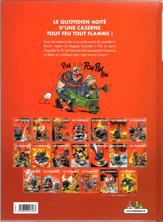 Verso de l'album Les Pompiers Tome 18 Sacré numéro