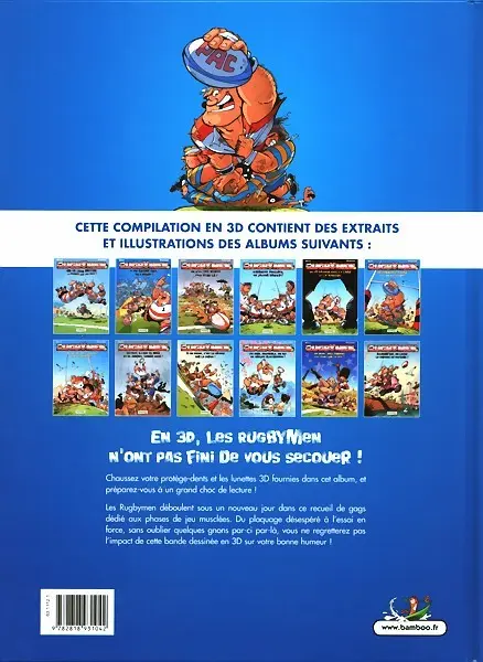 Verso de l'album Les Rugbymen Les rugbymen en 3D