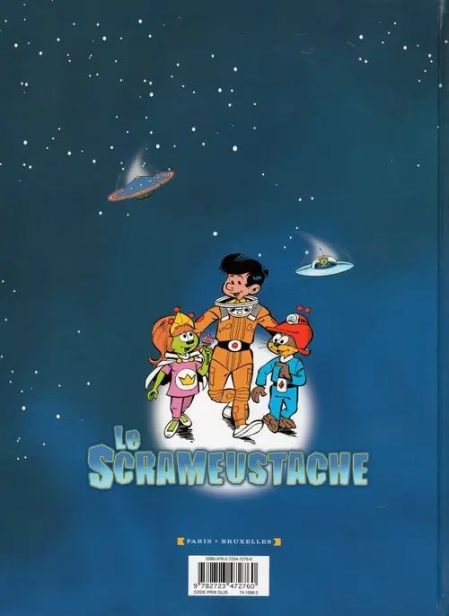 Verso de l'album Le Scrameustache Tome 40 Les passagers clandestins
