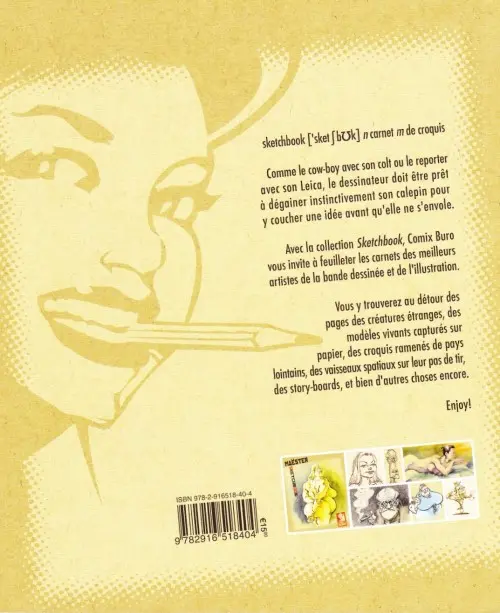 Verso de l'album Sketchbook - Comix Buro Sketchbook Maëster